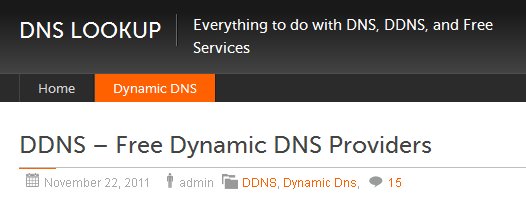 DDNS  Free Dynamic DNS Providers Overview